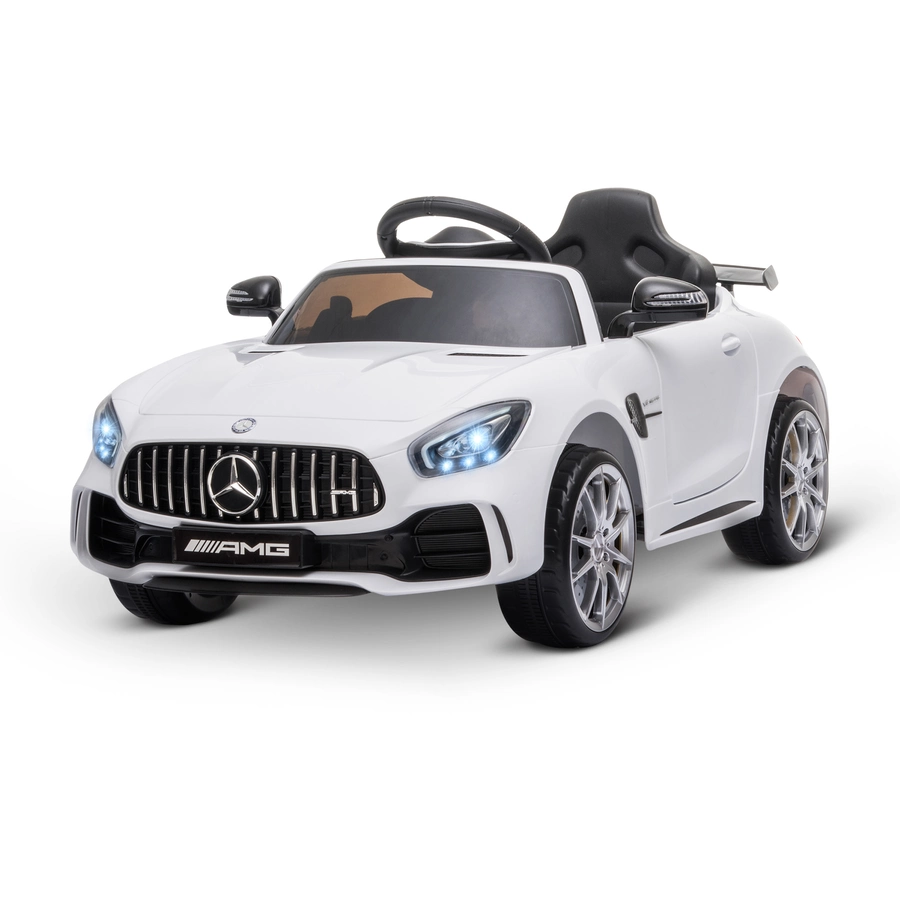 HOMCOM Kinder Elektroauto mit Scheinwerfer weiß
