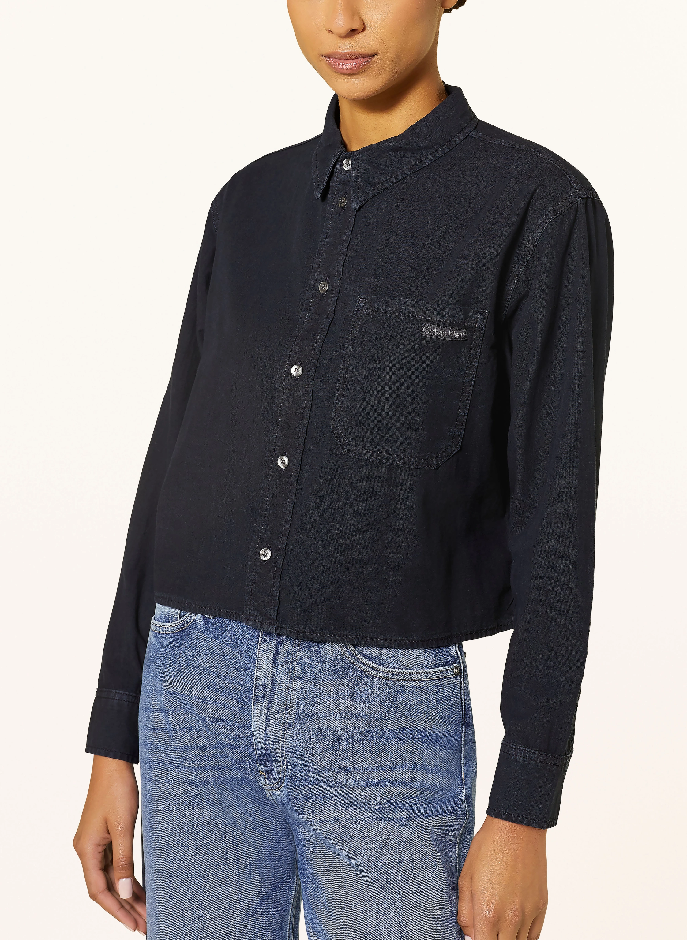 Calvin Klein Jeans Croped-Hemdbluse