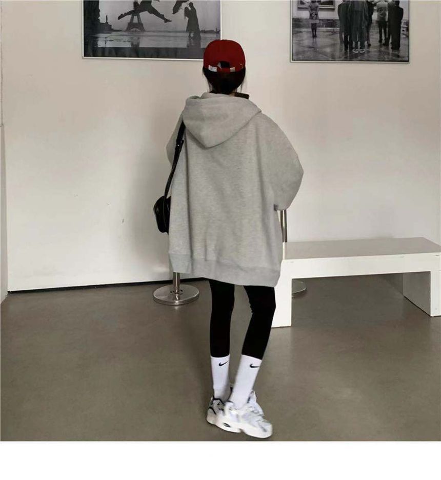 CRIBI - Oversized hoodie met rits