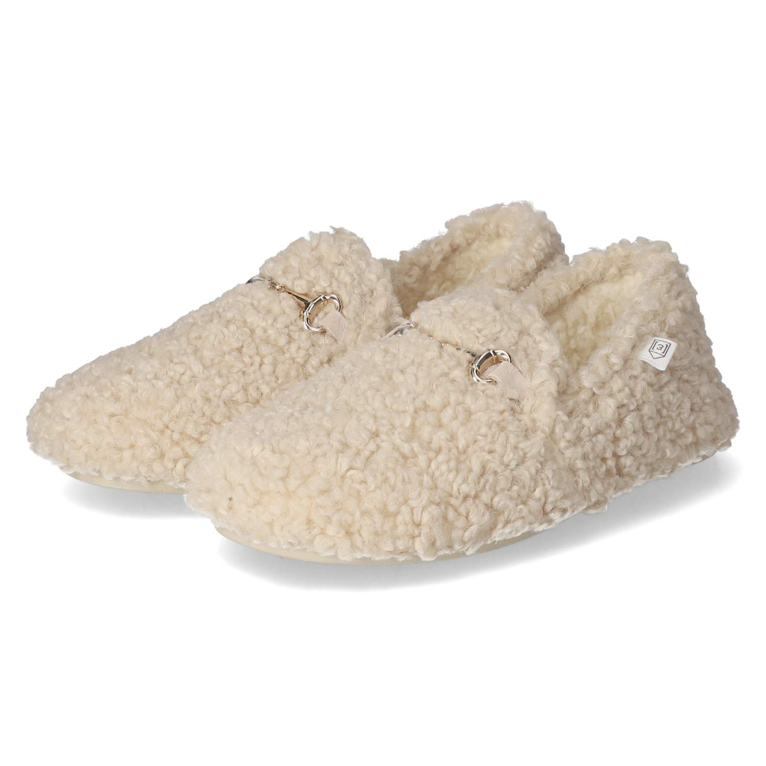 Espadrij l´originale Hausschuhe CURLY - beige