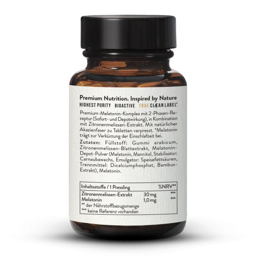 Sunday Natural Products  Melosleep DuoDirect & Long ReleaseMelatonin 1mg