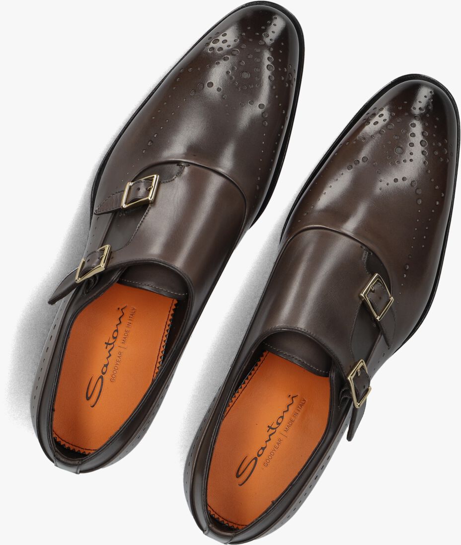 bruine santoni nette schoenen 19150