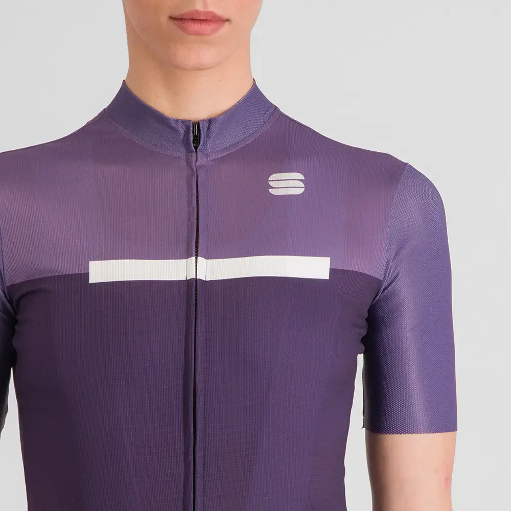 Sportful Pista Fietsshirt Korte Mouwen Paars Dames