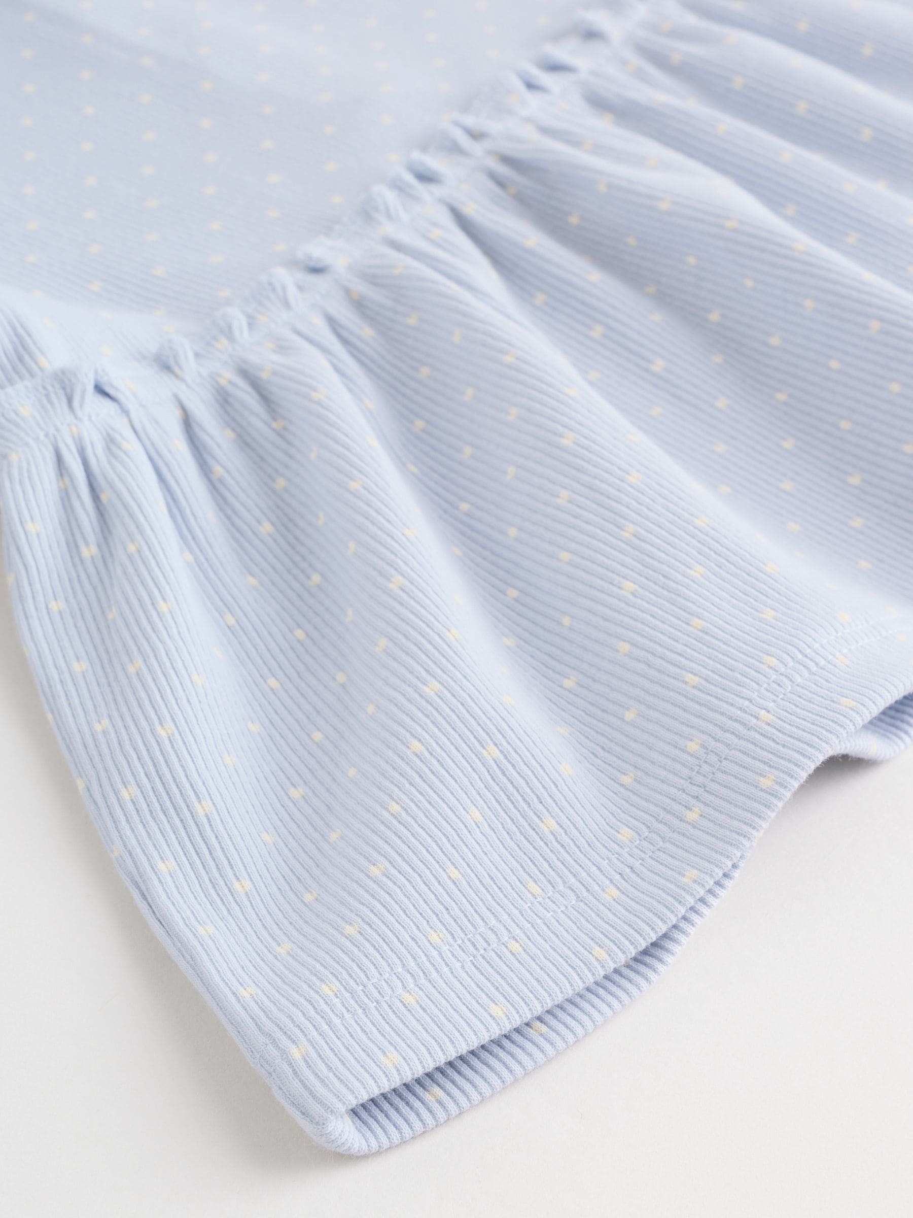 Blauw met stippen - Set met babyfriltop met lange mouwen en legging (0mnd-2jr)