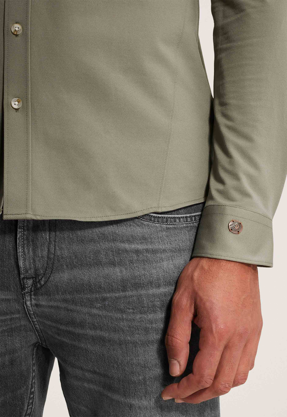 Cast Iron Twill Jersey Overhemd