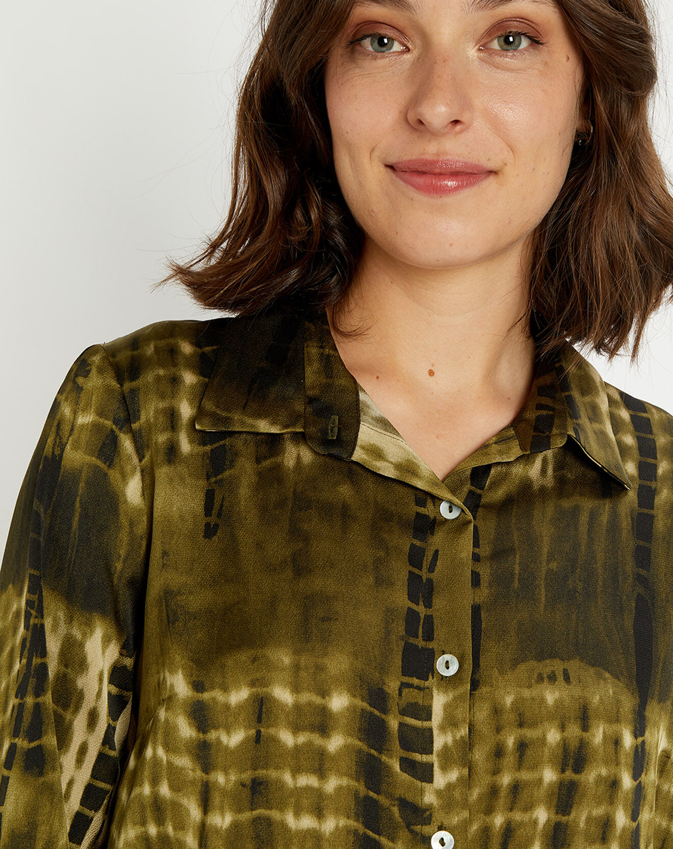 Lauren Vidal Chemise Store army