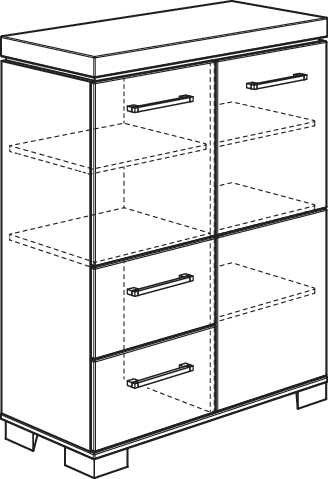 Highboard KIRA PAIDI