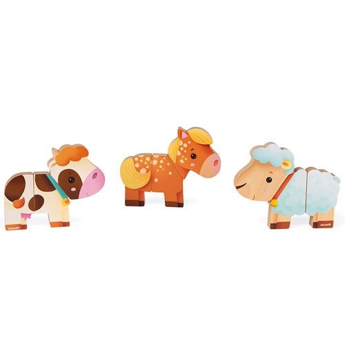 Janod grappige magneten boerderijdieren