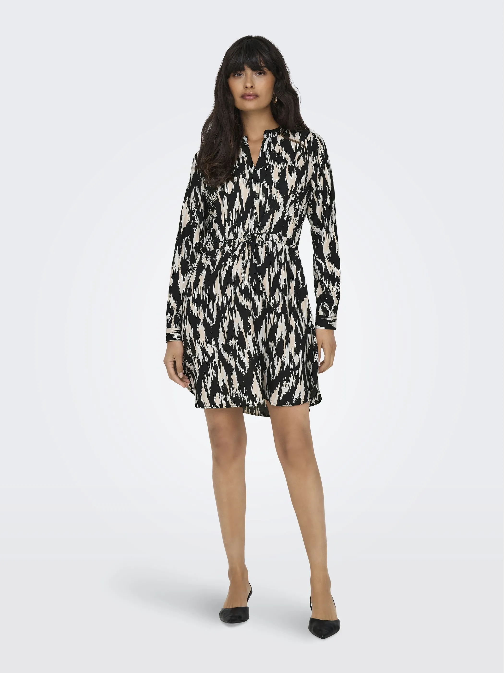 Only ONLCORY L/S V-NECK TU Kleid