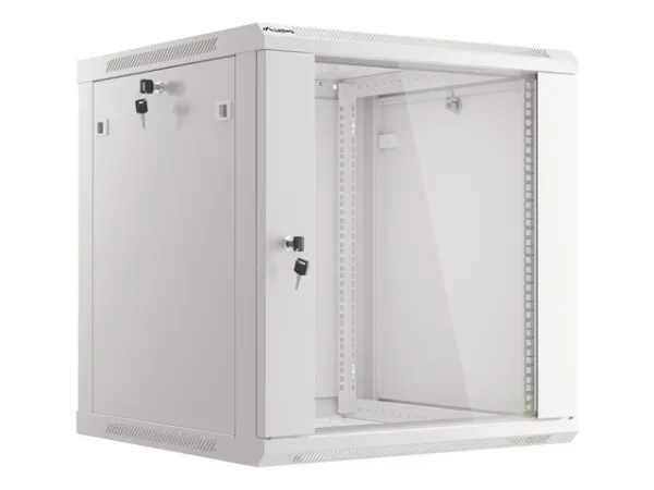 Lanberg - Rack kabinet - vægmonterbar - grå, RAL 7035 - 12U - 19