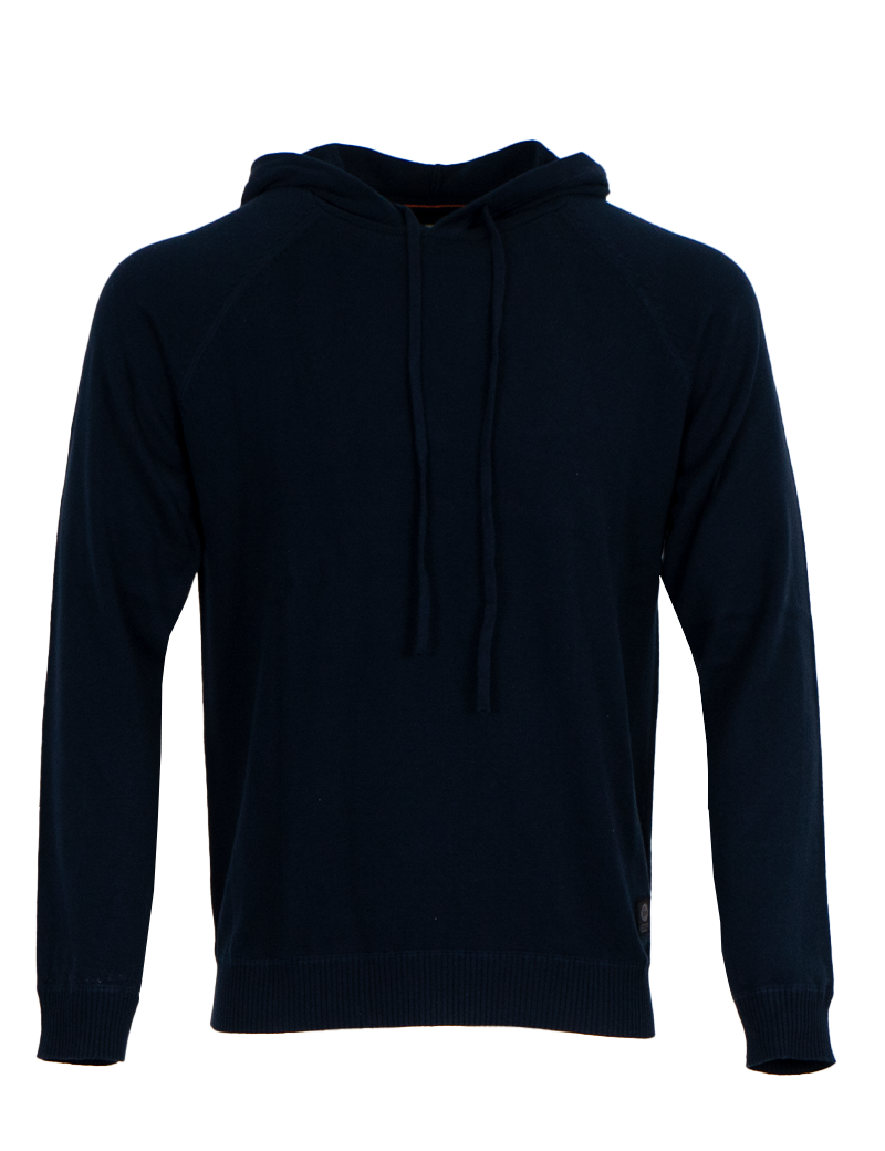 PETROL IND PULL CAPUCHE MAILLE FINE HOMME MARINE