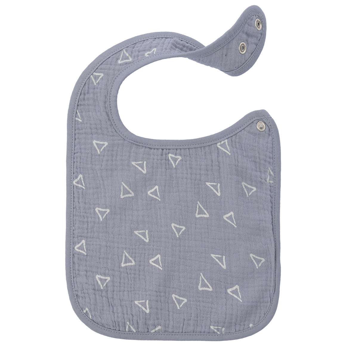 Topomini 2 Musselin-Lätzchen mit Allover-Print grau / creme