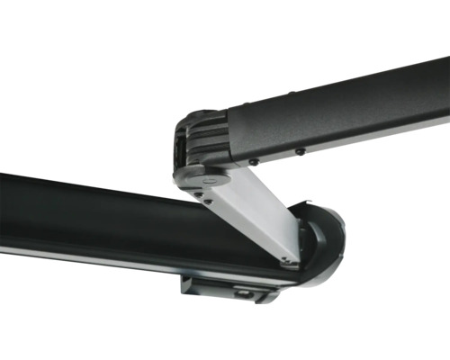 SOLUNA cassettescherm Exclusiv 2x1,5 doekdesign D035 frame RAL 7016 antracietgrijs aandrijving rechts incl. motor en wandschakelaar
