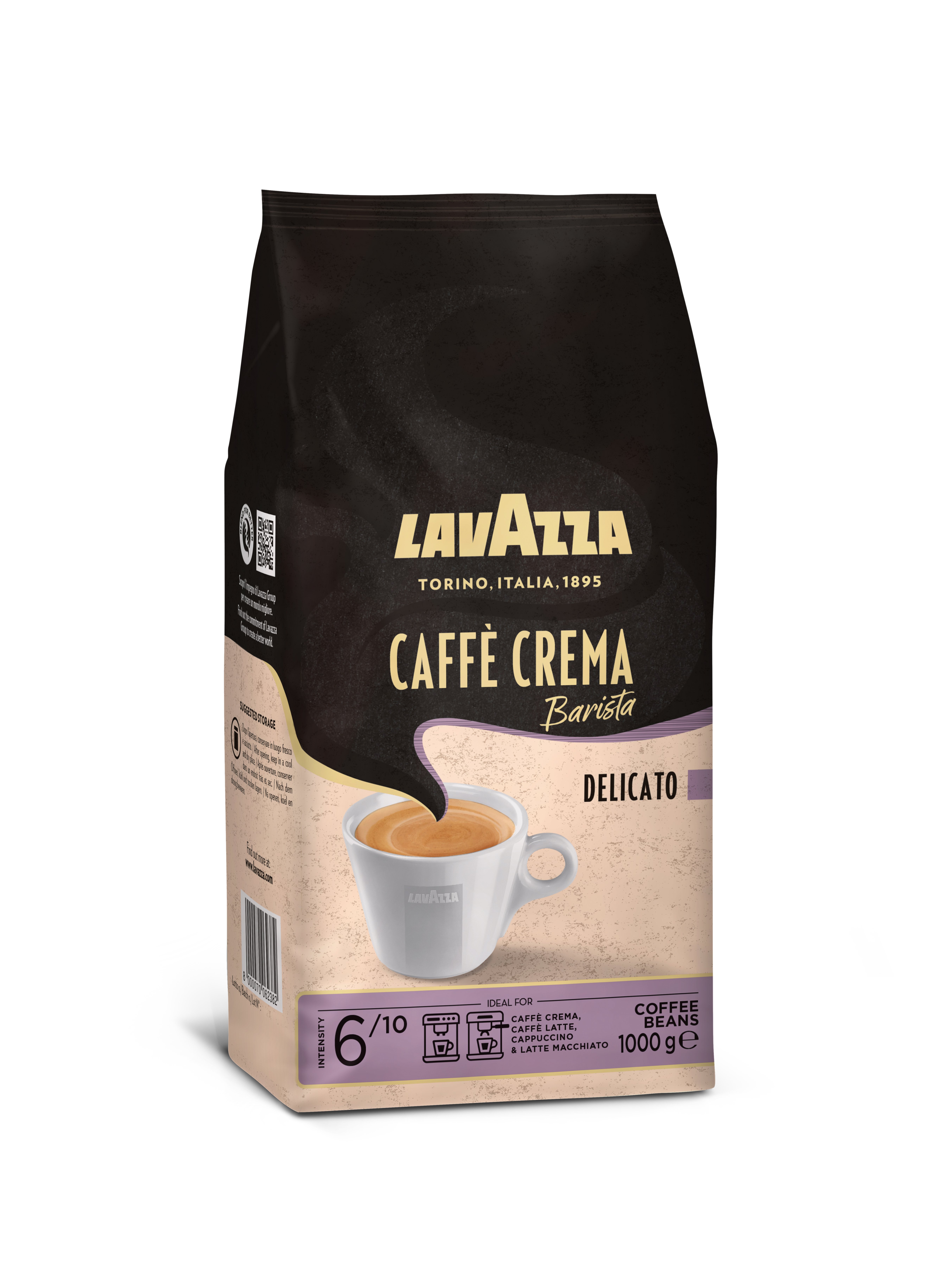 Lavazza Barista Caffè Crema Delicato - ganze Bohne