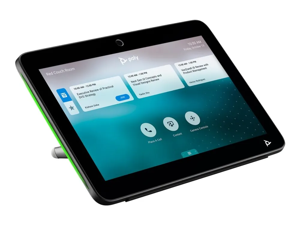 Poly TC10 - Uden strømledning - berøringscontroller - Certified for Zoom Rooms - sort
