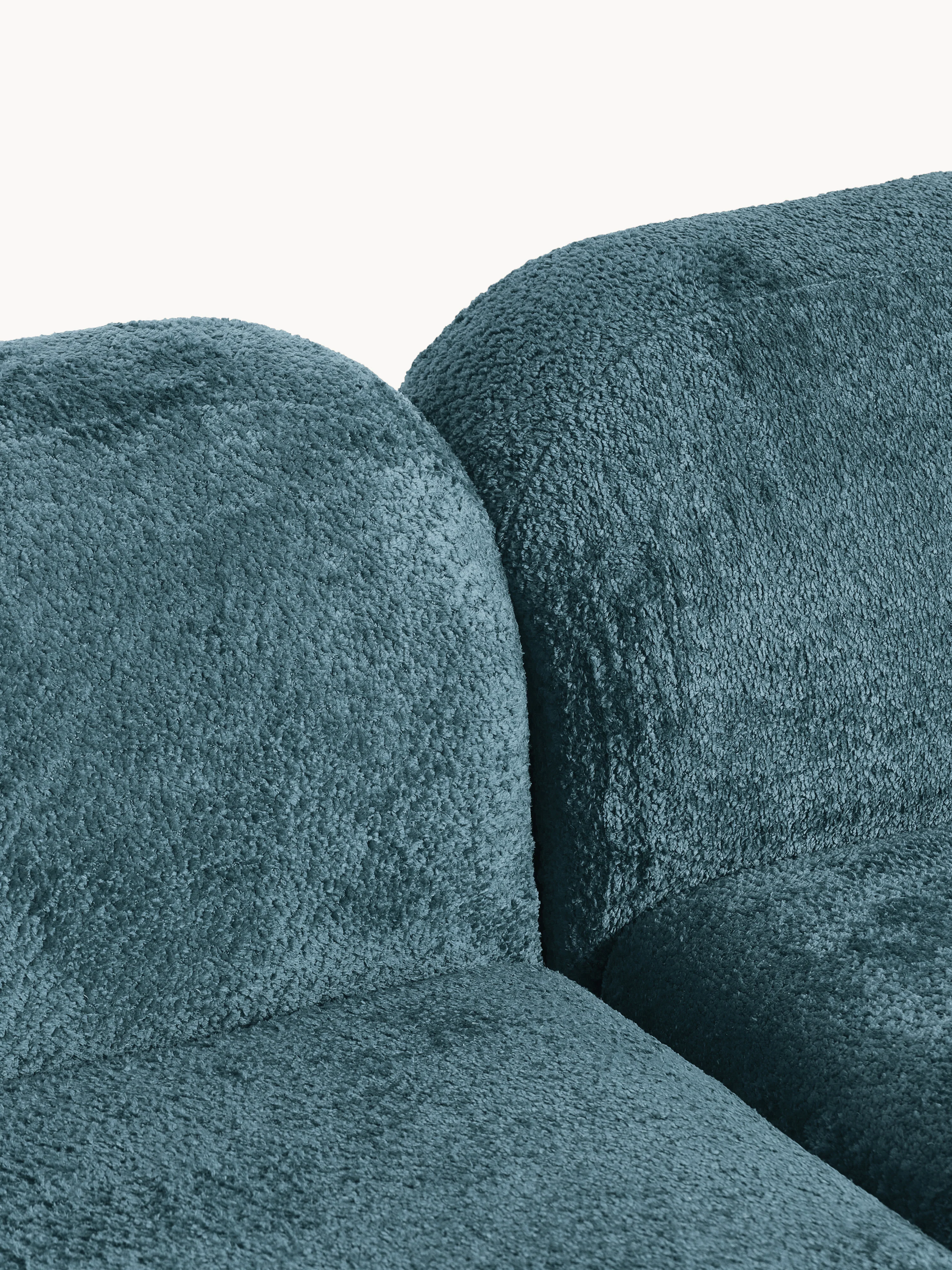 Modulaire teddy-bouclé hoekbank Wolke (4-zits)
