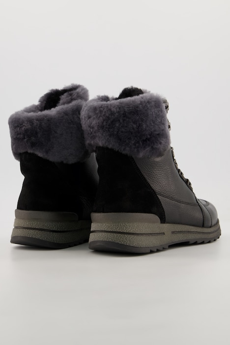 Ara Leder-Boots, Webfell-Futter, Komfortweite