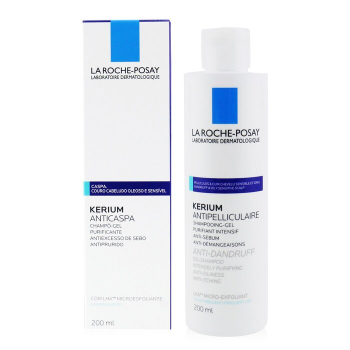 La Roche Posay Shampoo Anti-Caspa Kerium Micro-Exfoliating LHA Gel (Para Raíz Oleosa) 200ml/6.7oz