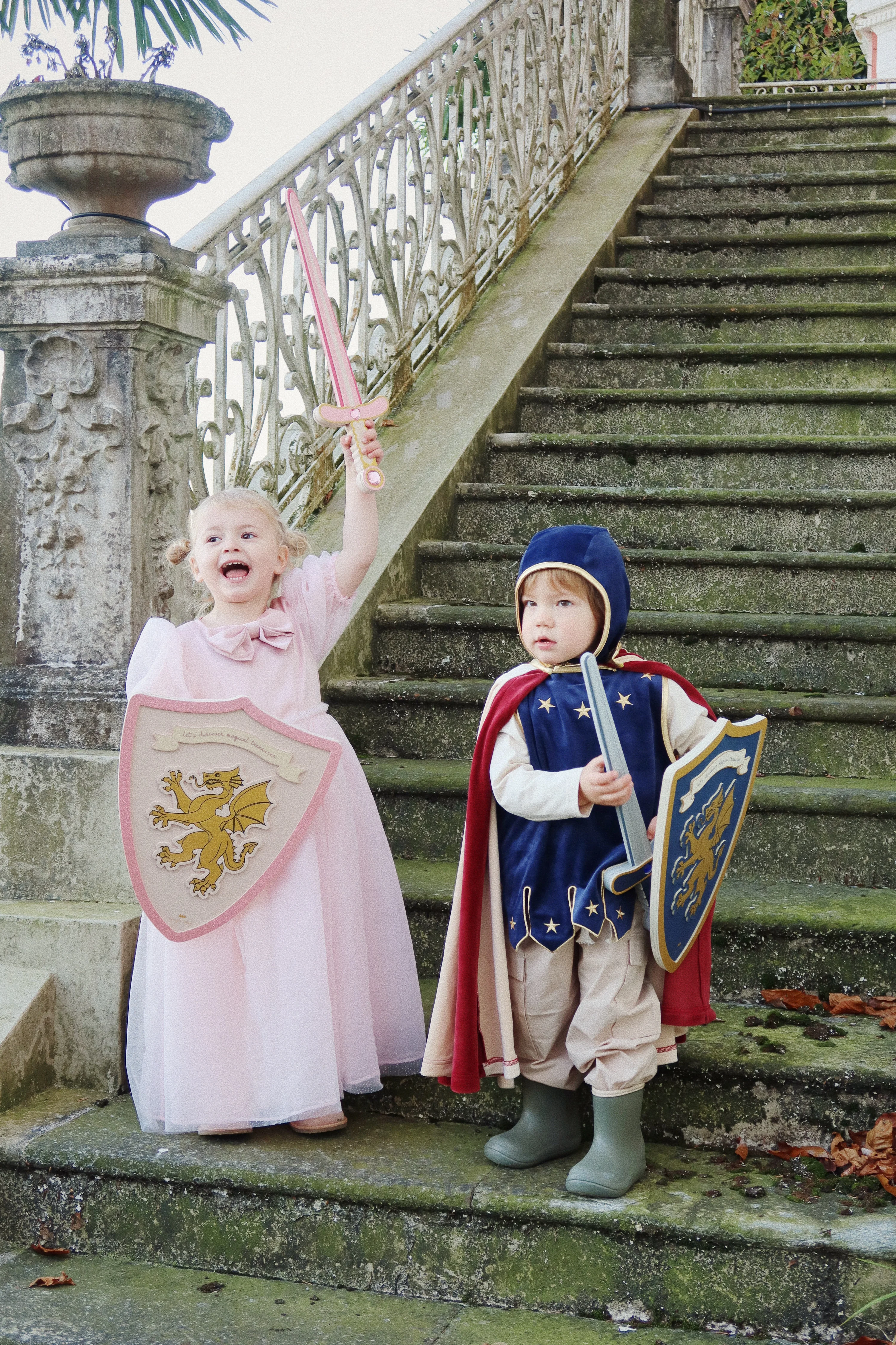 RIDDERKOSTUME - DRESS BLUE - 5-8Y