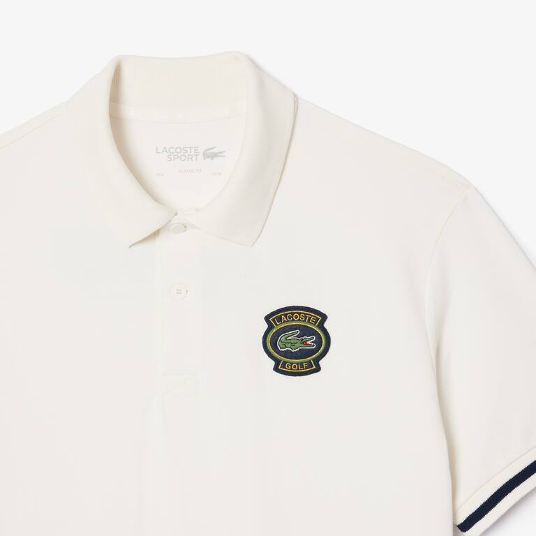 Polo Golf Ultra-Dry anti-UV Manches Courtes - Blanc - Lacoste - Homme