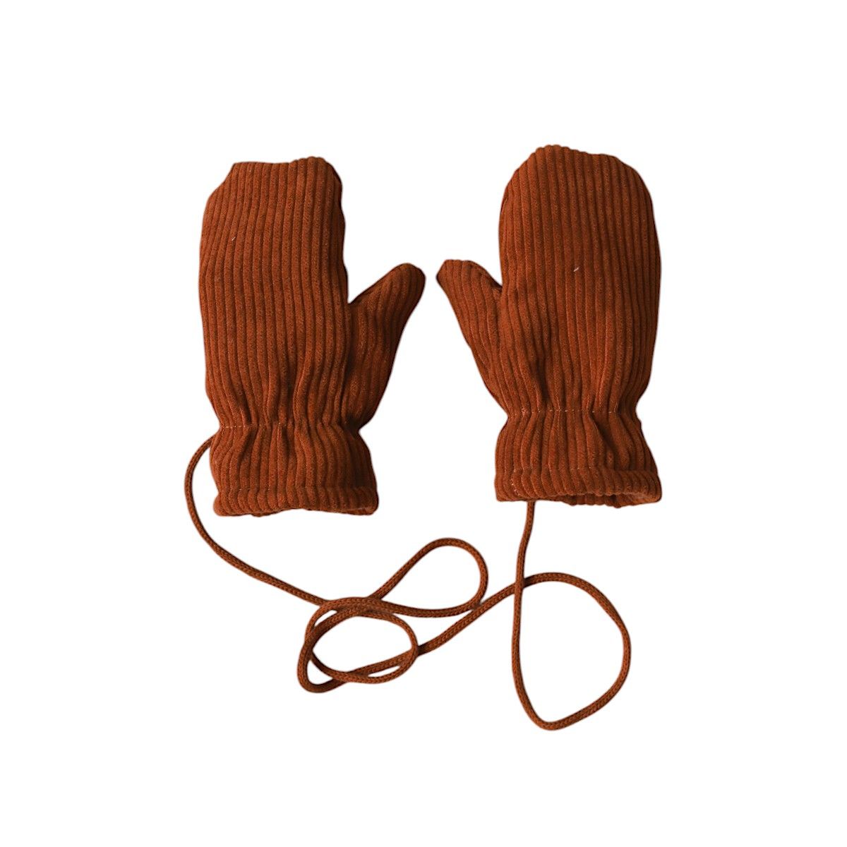 Moufles enfant velours marron - Bébé Highland Petit toi