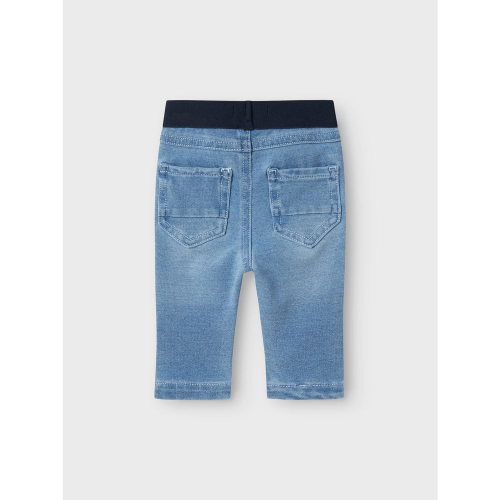 Køb Name It Light Blue Denim Light Silas Slim Sweat Jeans Noos