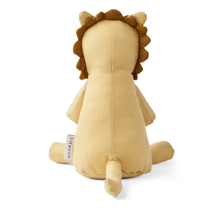 Liewood Peluche lion Halfdan en coton bio | Jaune