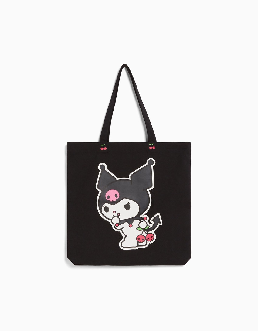 Bolsa de lona com estampa Kuromi
