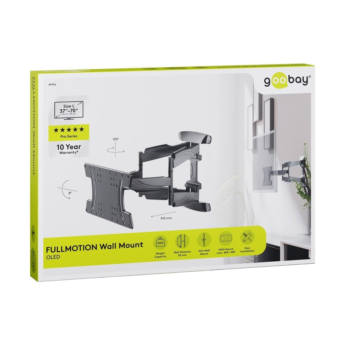 Goobay TV-veggfeste OLED FULLMOTION (L)