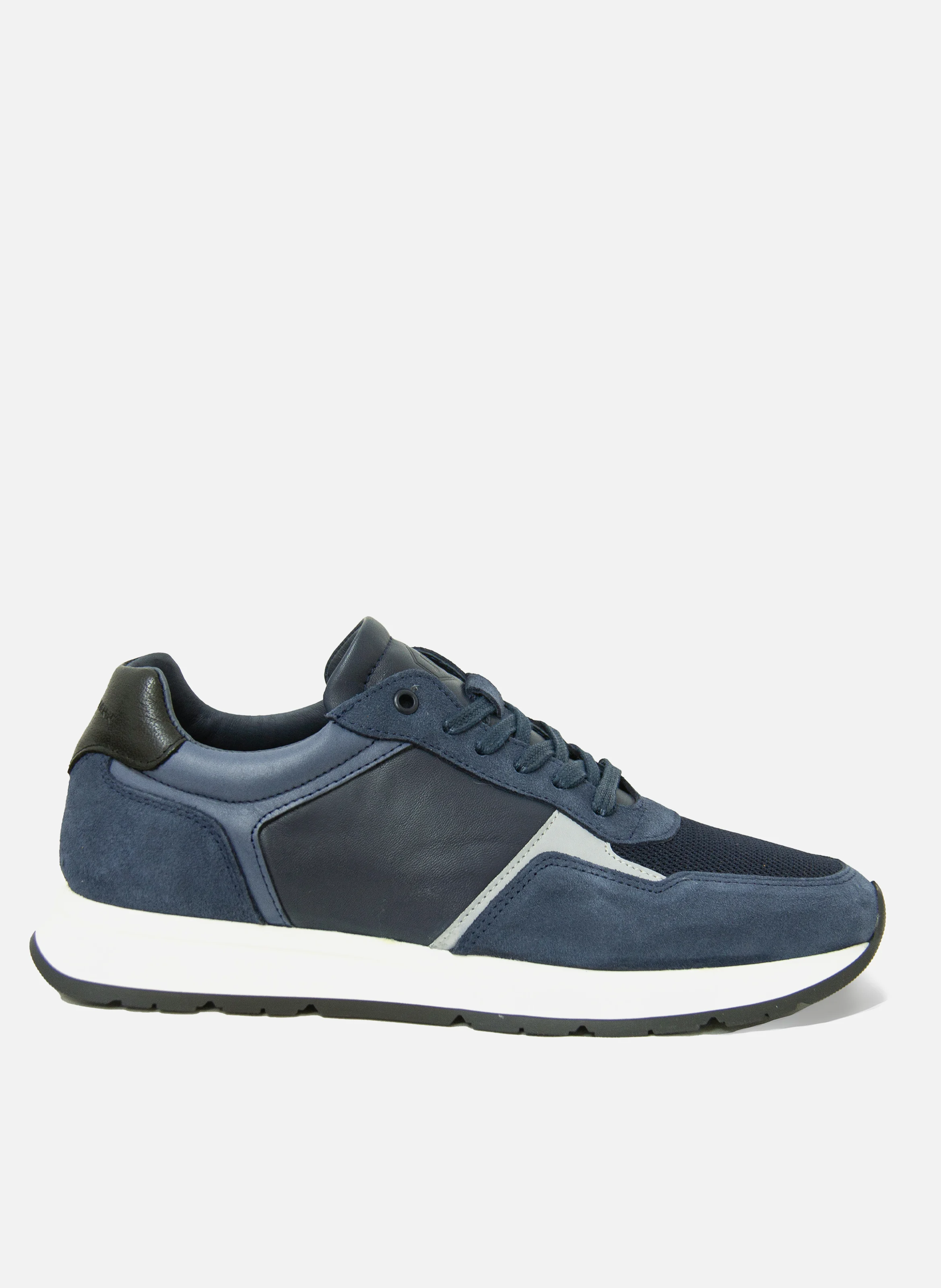Sneakers noé cuir | Bleu