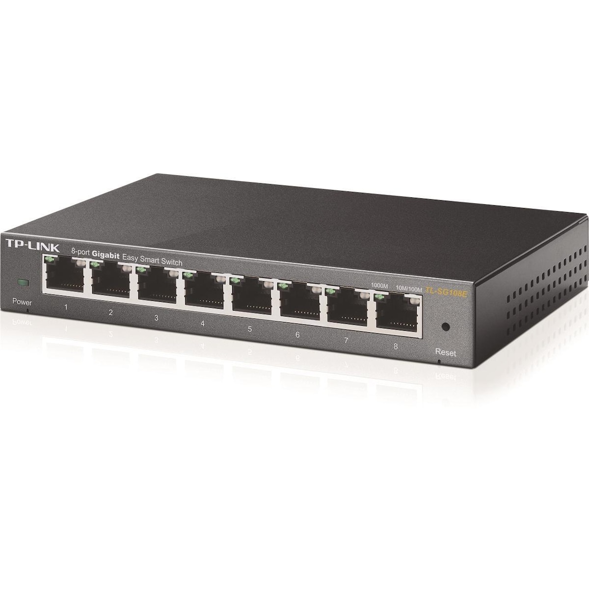 TP-LINK, nätverksswitch, Easy smart 8x10/100/1000Mbps, RJ45, metall