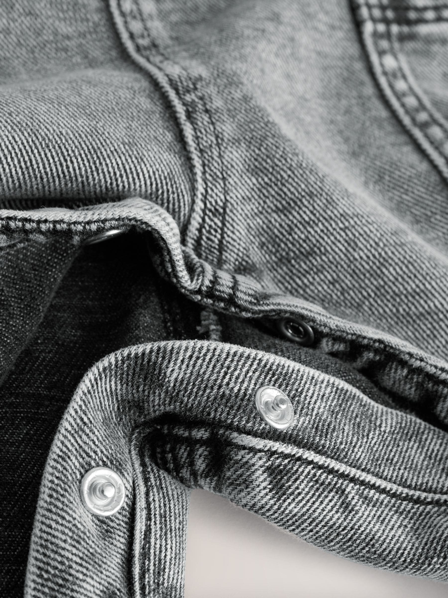 Grijs - Denim tuinbroek (3mnd -7jr)