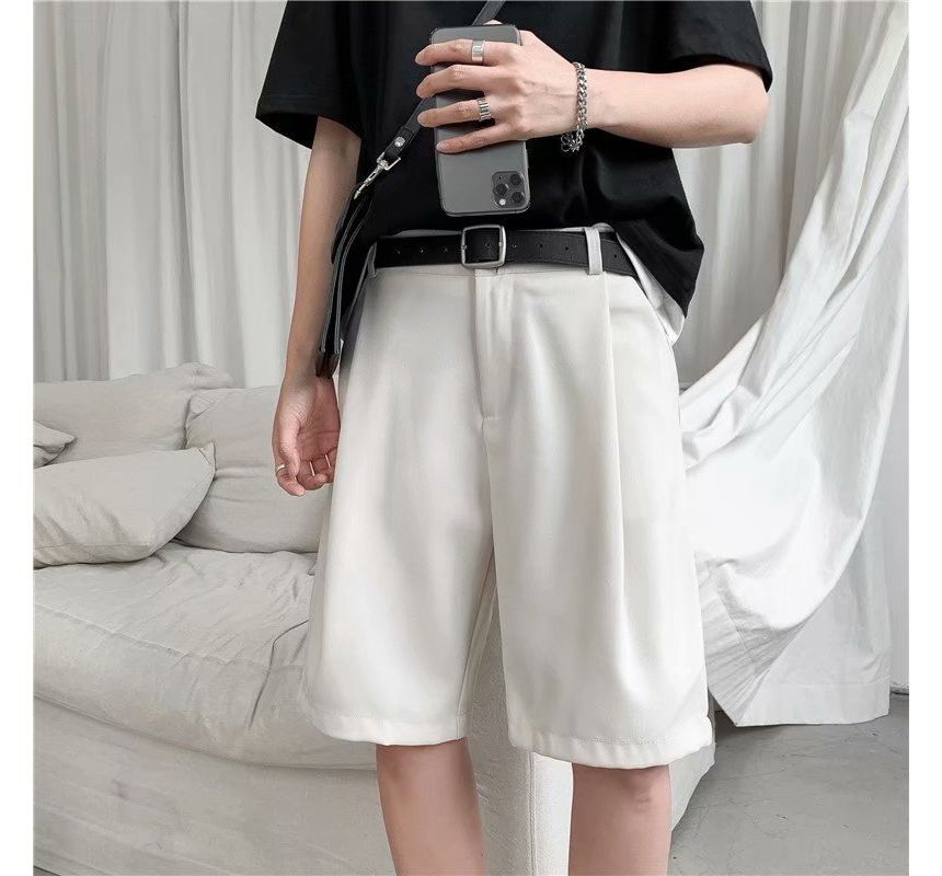 Urtishia - Effen shorts met hoge taille