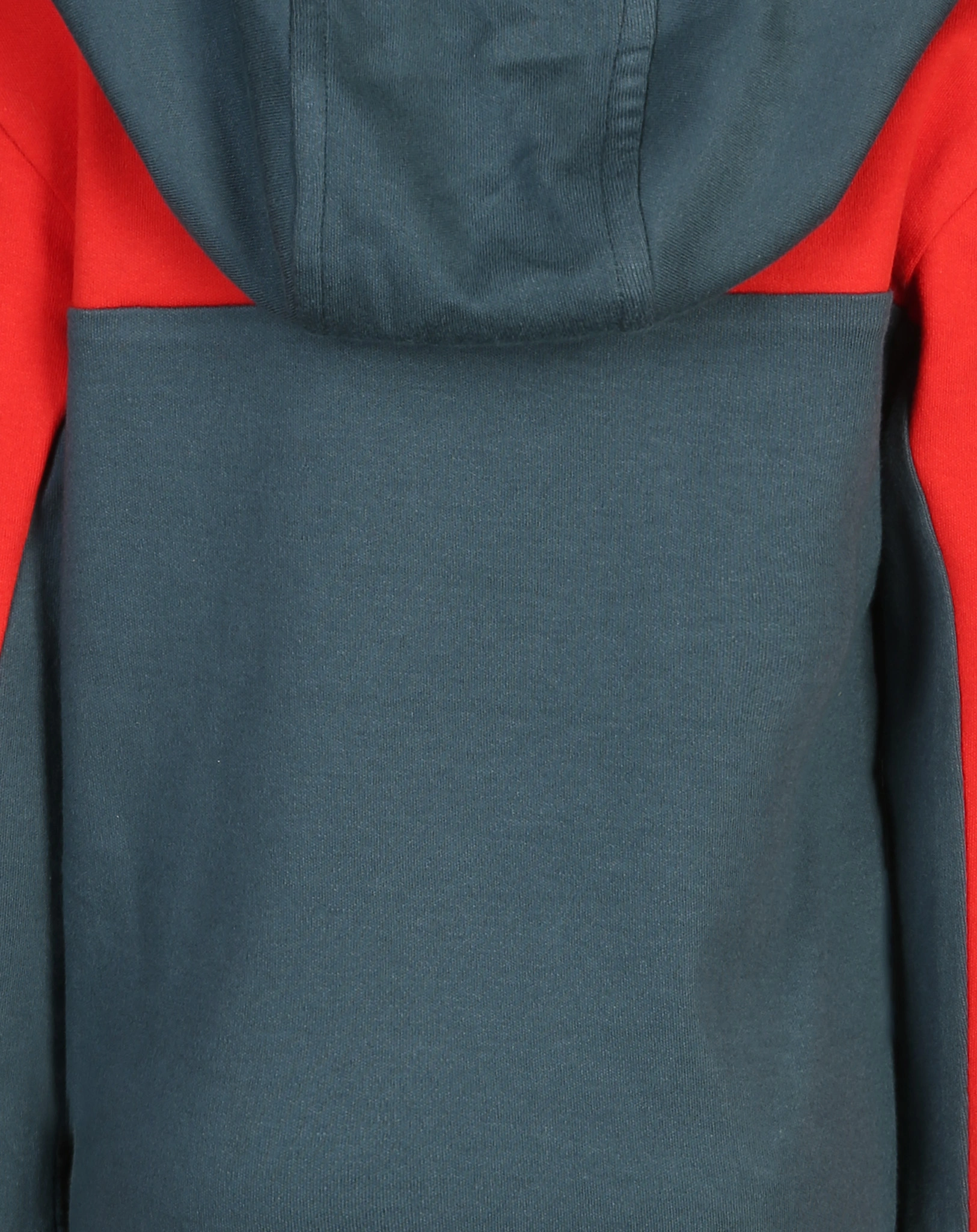 Kapuzen-Langarmshirt SPKids in graublau/rot