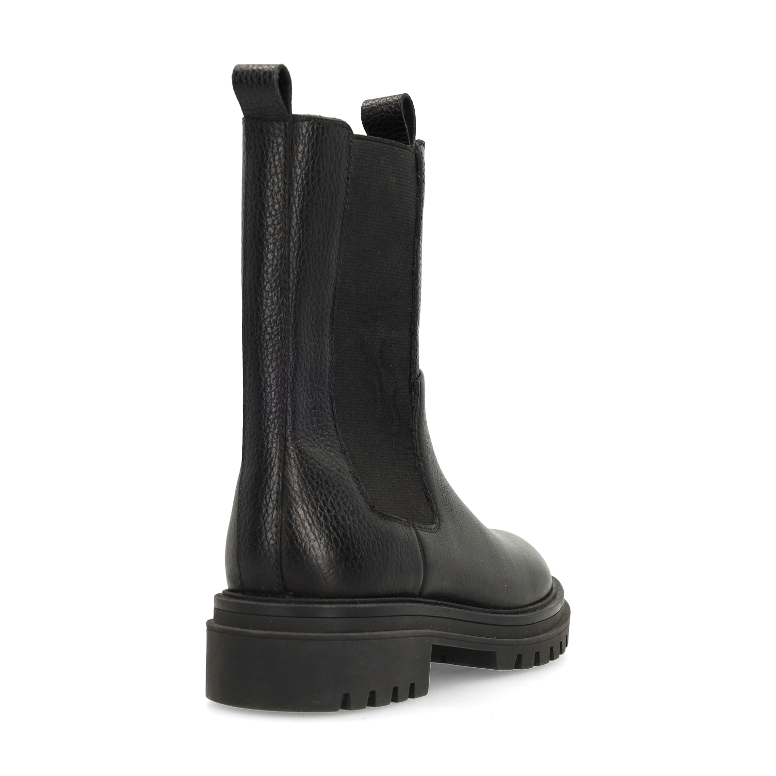 Zwarte leren chelsea boots