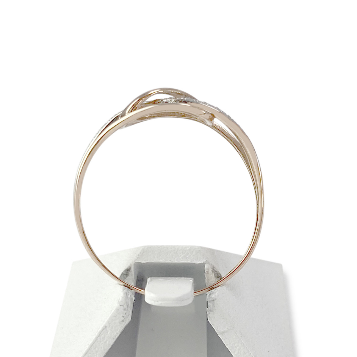 Bague d'occasion or 375 rose rhodié