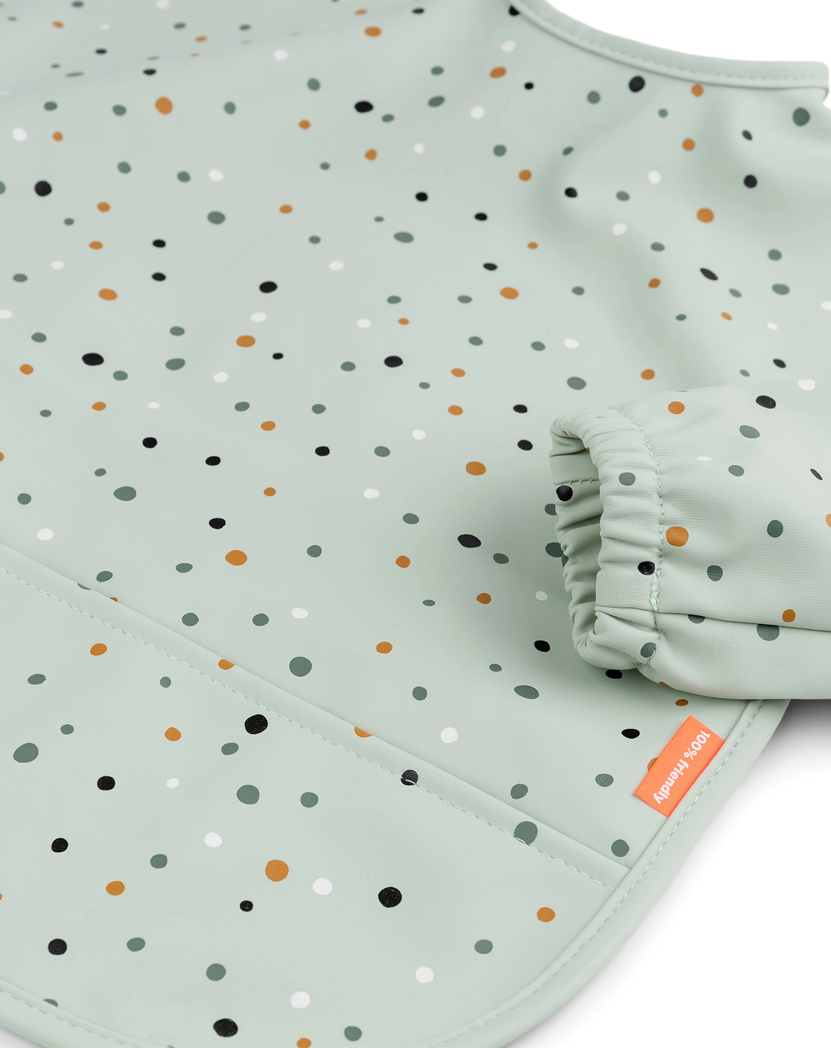 Ärmel-Lätzchen HAPPY DOTS in grün