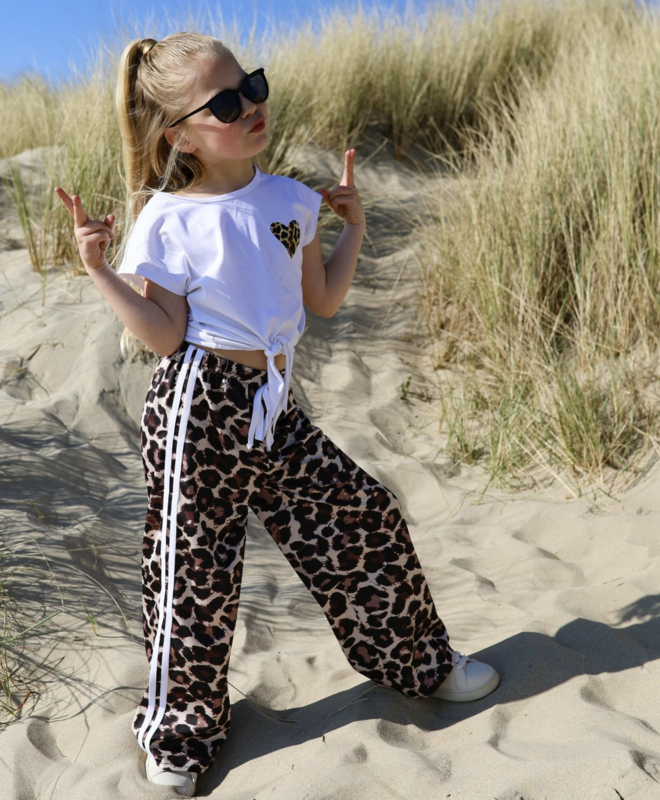 Heart & leopard set - bruin (verzenddatum 27 feb)