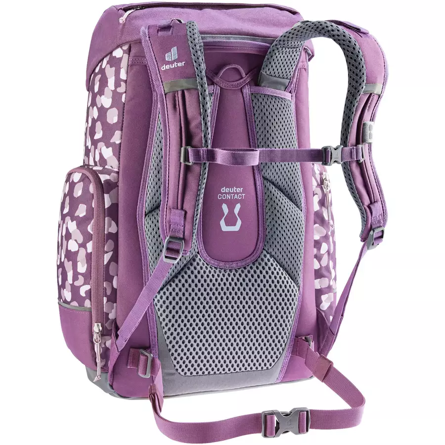 Deuter School Scula - Schulrucksack 49 cm plum dots