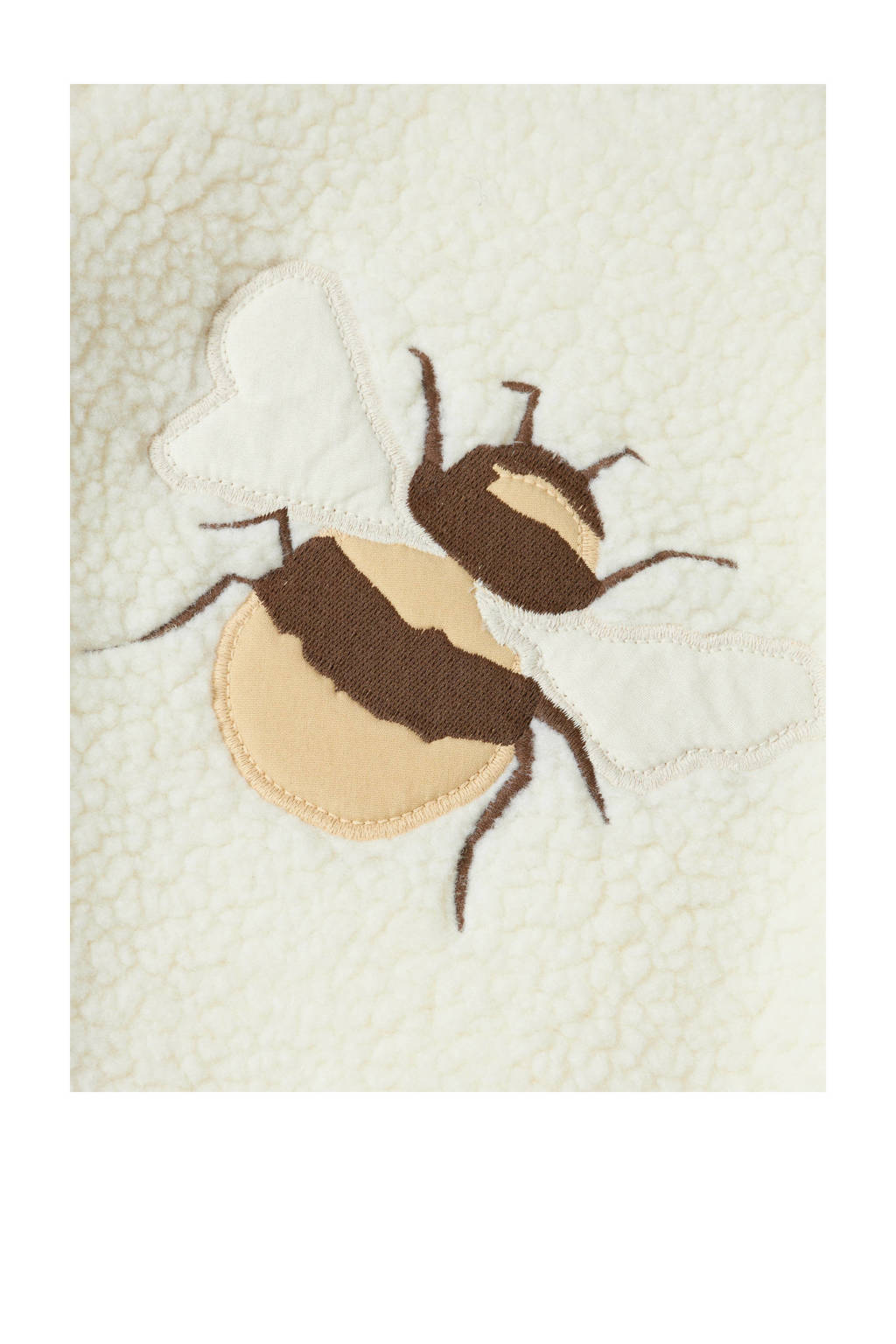LIL' ATELIER teddy jas offwhite/bee