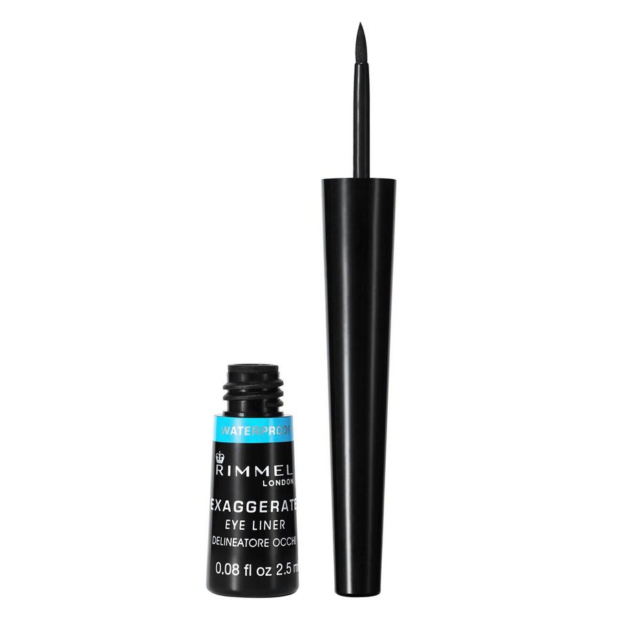 Rimmel London Exaggerate Waterproof Liquid Eye Liner #001 Black 2,5ml