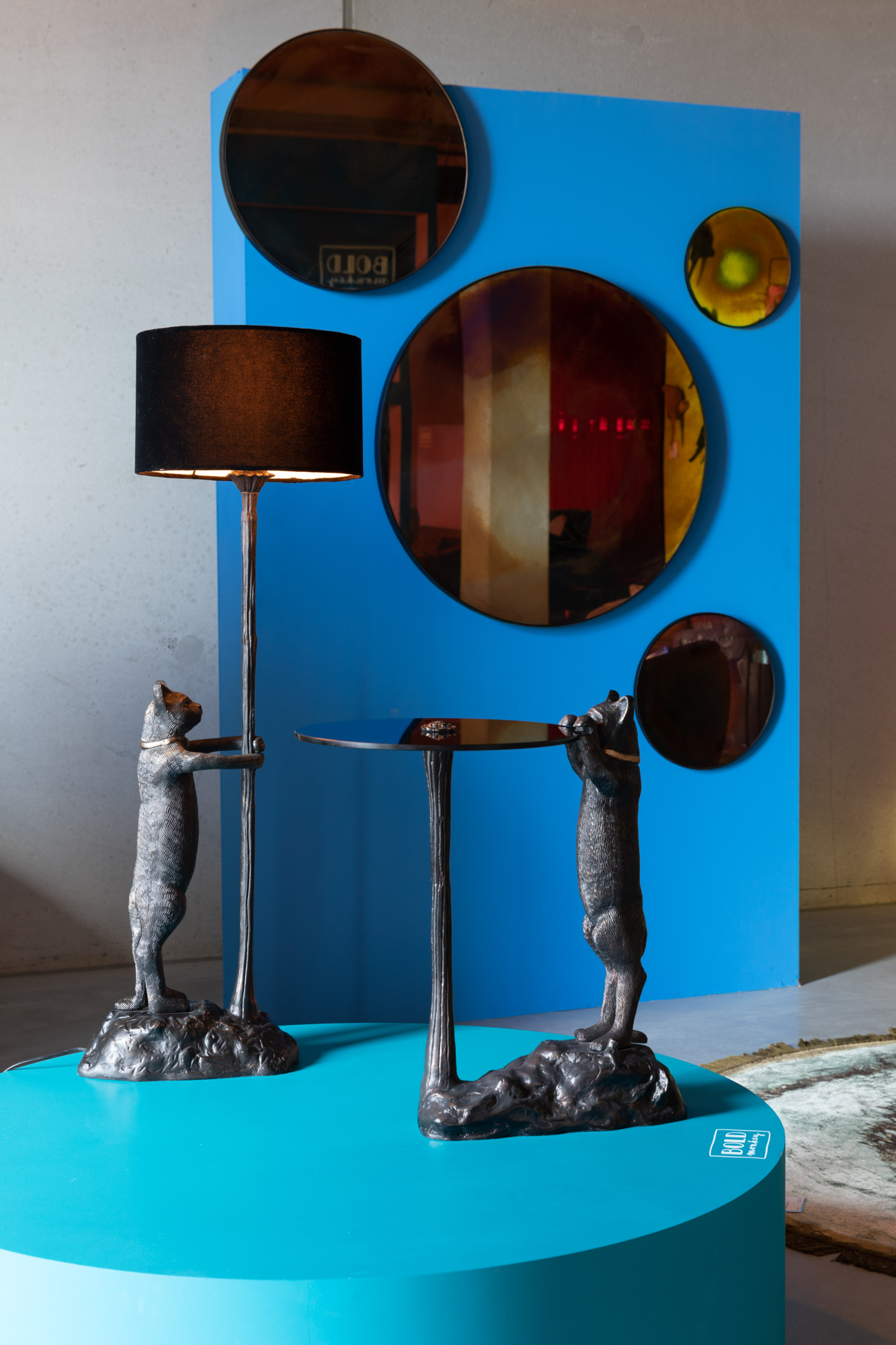 Bold Monkey bijzettafel No Girlfriend No Problem zwart