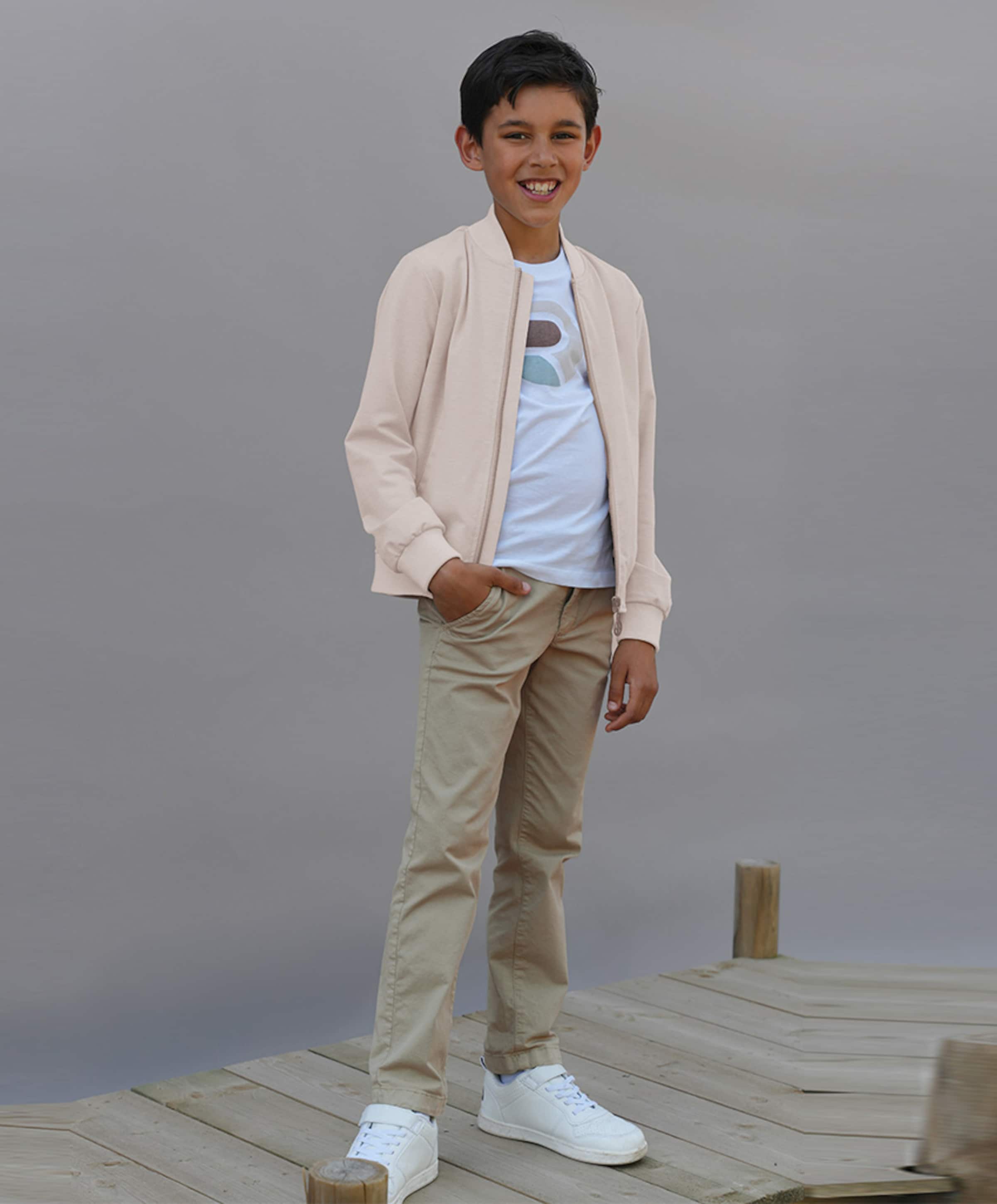 Red&Blu Jongens vest beige