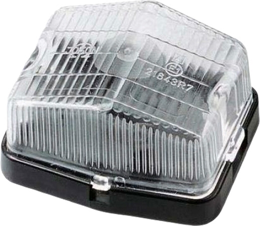Begrenzungsleuchte 12V mit schwarzem Sockel, L71 x H61 x T37 mm
