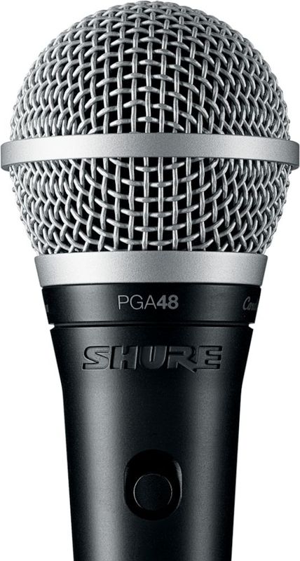 Shure - PGA48 - Microfoon - Zwart - Dynamisch - Voor Spraak en Karaoke