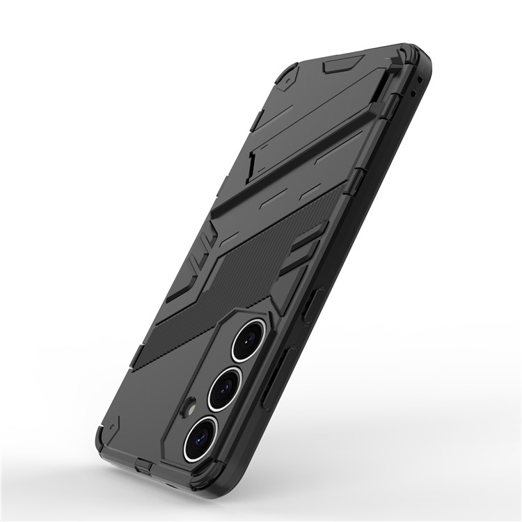 Samsung Galaxy S25 Hybrid Hardcase Hülle   Kickstand Aufsteller - Schwarz