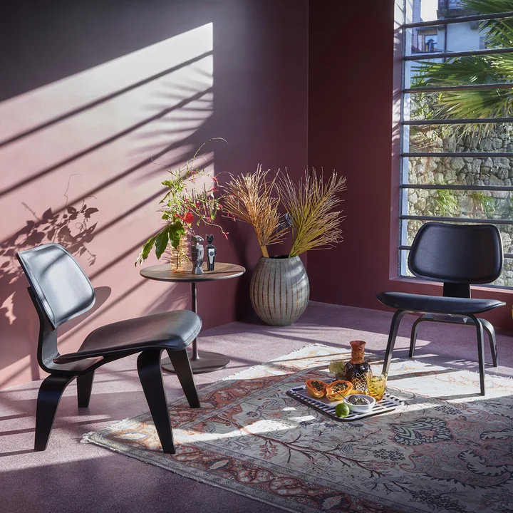 Vitra - Occasional Low Table 45, Aluminium / chocolat
