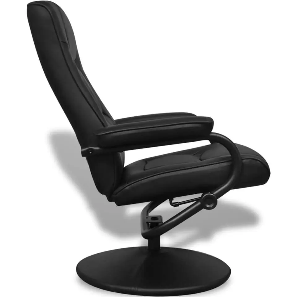 vidaXL - Relaxfauteuil - Zwart - Kunstleer