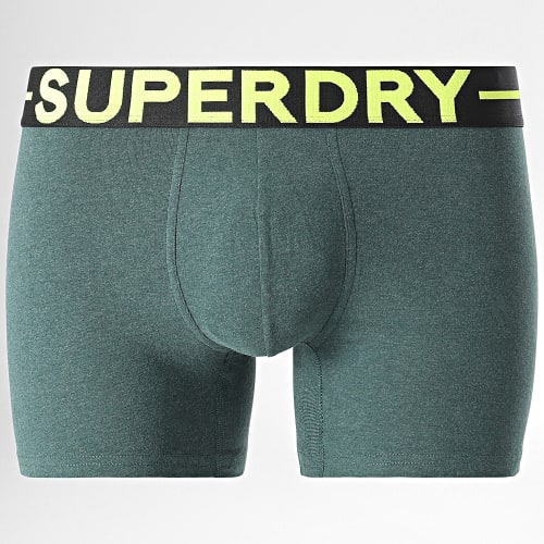 Lot De 3 Boxers Classic Gris Anthracite Vert Chiné