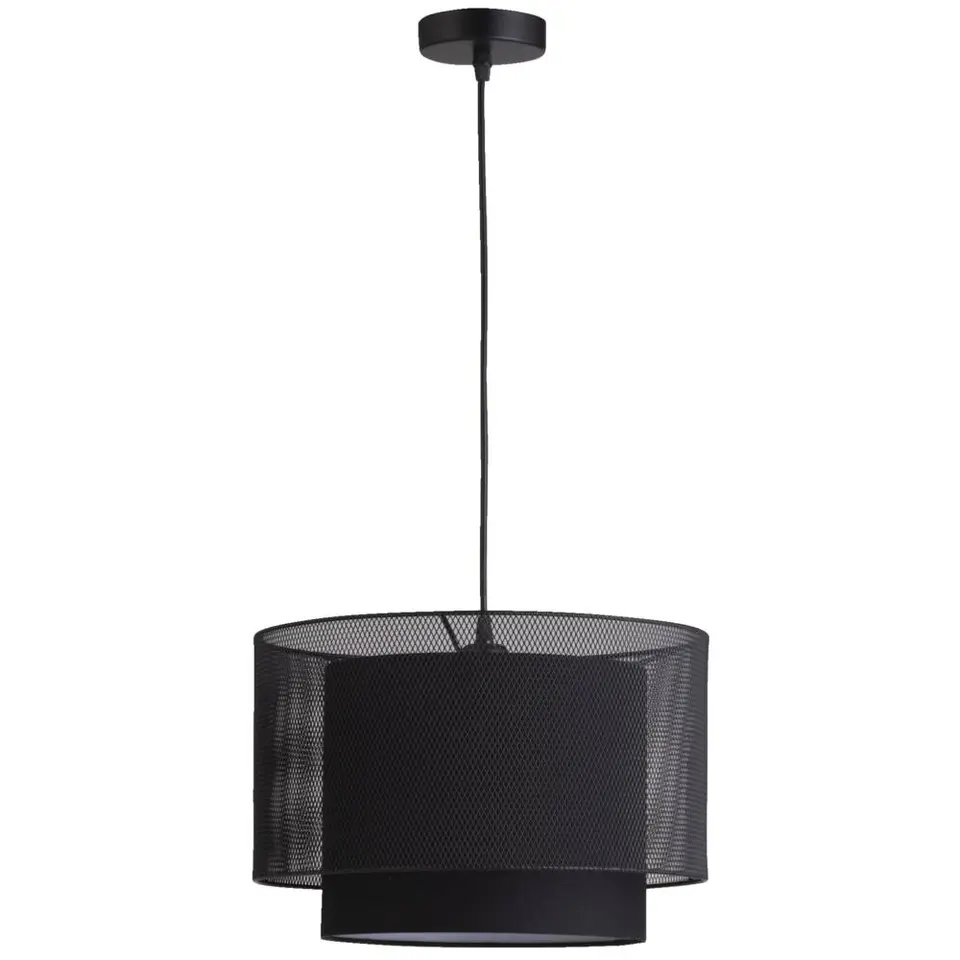 Hanglamp Zaragoza E27 - mat zwart - 120xØ35 cm